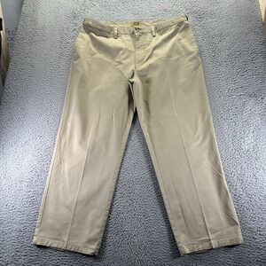 Foundry Supply Co. Worry Free Pant Mens 42x30 Beige Cotton Straight Chino Career